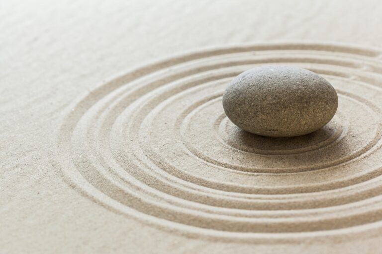 Zen stone garden